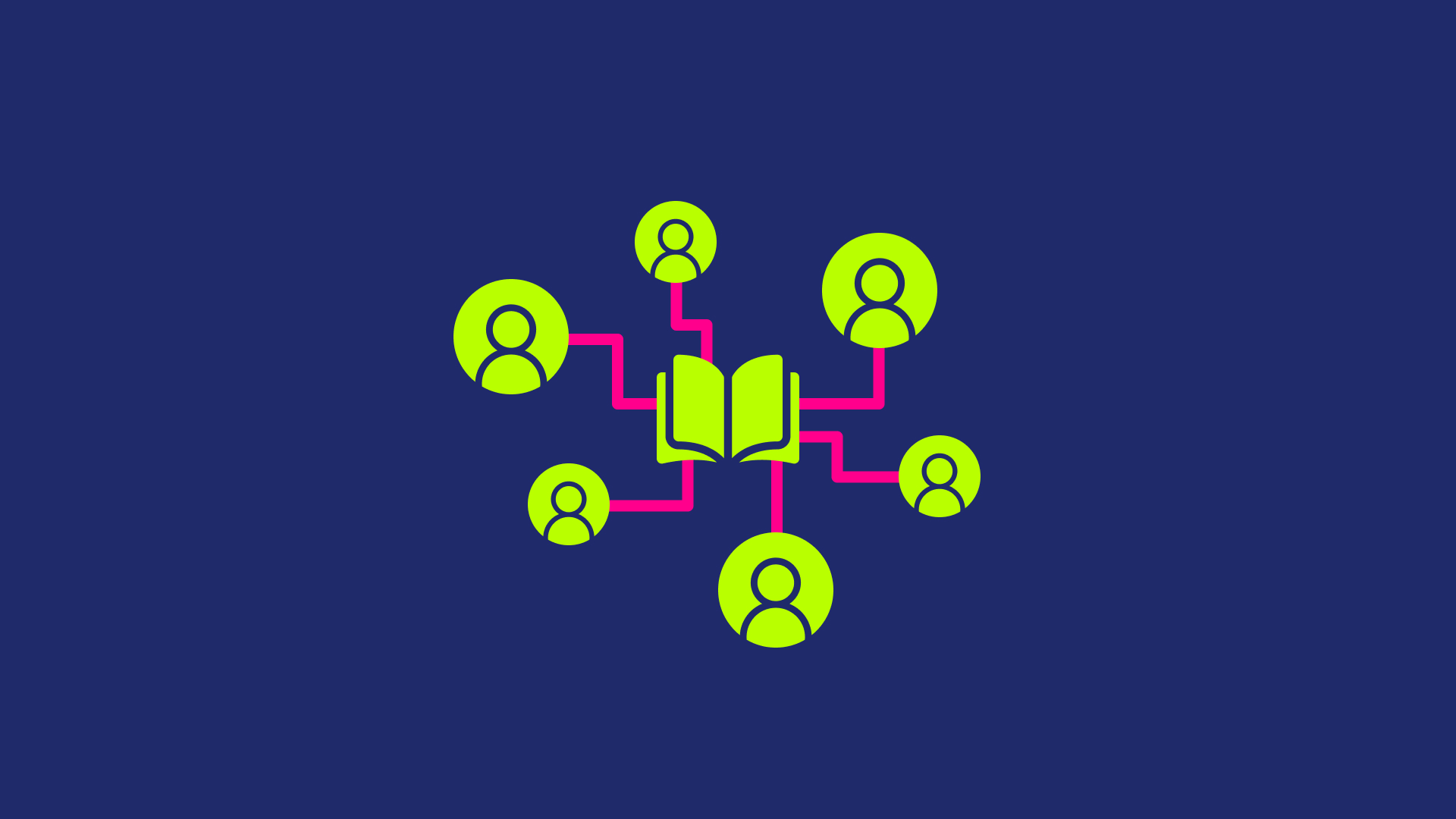 Team distribuito che collabora online attraverso strumenti di social learning